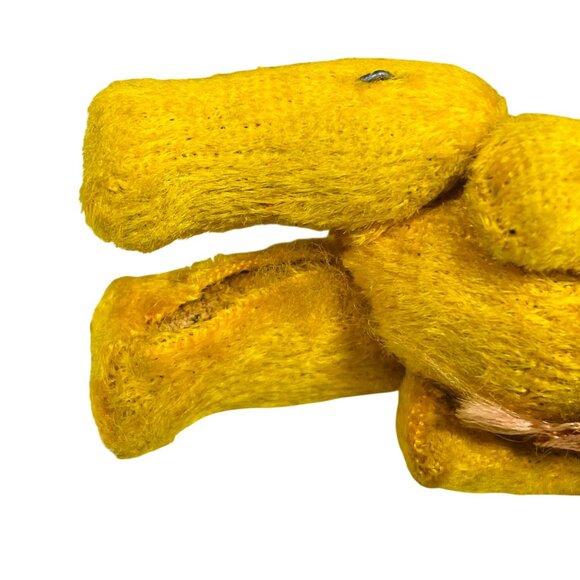 Antique Teddy Bear German Golden Mohair 3" doll size Jointed glass eyes - Picture 5 of 7